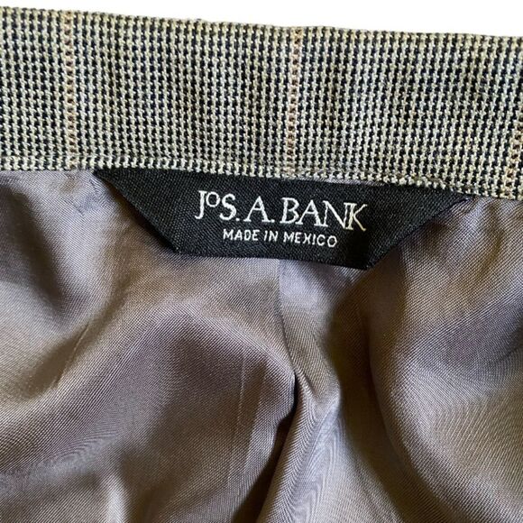 Jos. A. Bank Signature Collection Gordon Blazer 38 Houndstooth Plaid Silk Wood - Picture 14 of 16